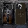 Gesetz Richter Gerechtigkeit Anwalt Handyhülle Für iPhone 17,16,15,14,13,12,11,Pro,XS,Max,Plus,Mini,SE4,E Schwarz Matt Stoßfeste Hülle
