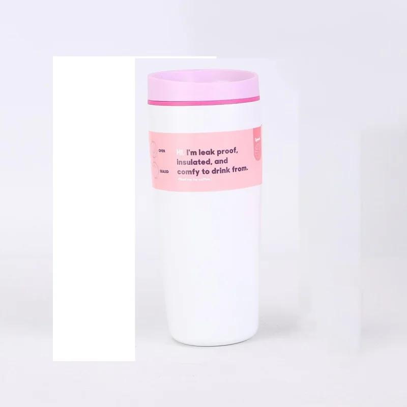 12/20oz Coffee Cup Simple Fashion Stainless Steel Vacuum Cup Men's & Women's Coffee Cup Outdoor Sports Portable Cup Couples Mugs