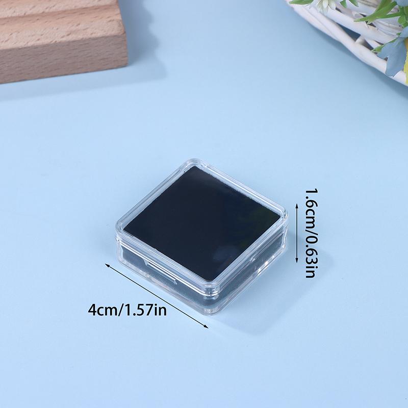 Clear Gem Storage Box - Foam-Padded Container for Loose Stones & Beads, Portable Jewelry Organizer with Secure Latch for Travel