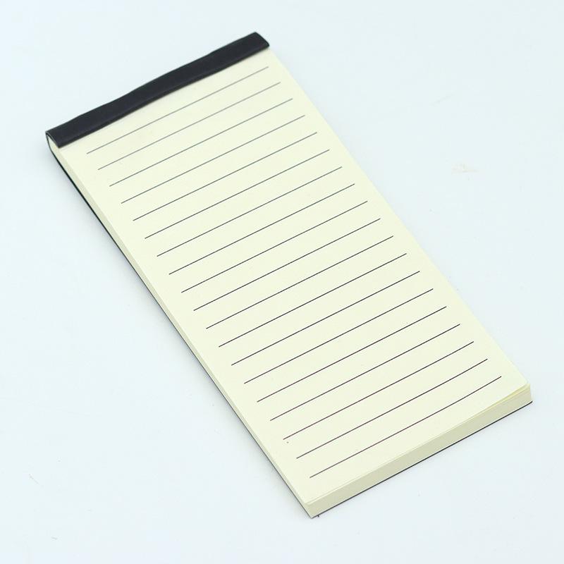 

Портативный блокнот на отрывных листах с идеальным переплетом - Карманный блокнот из черного картона 6.8*13.8cm