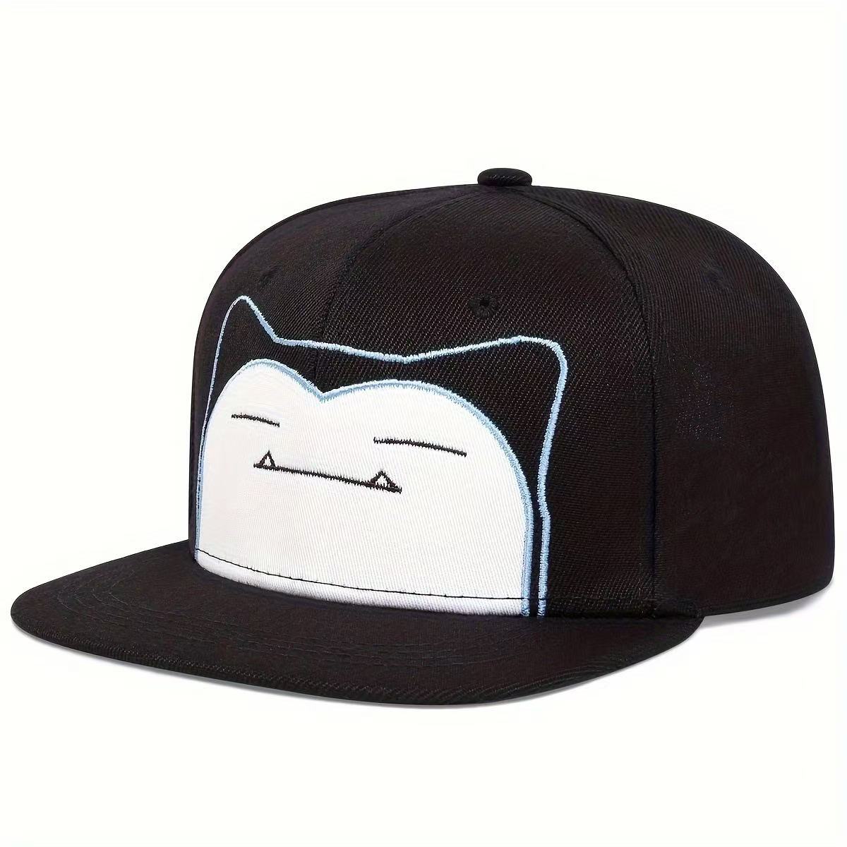Hat Factory Leuke Cartoon Borduurwerk Heren Dames Hoeden Outdoor Flat Top Sport Baseballpet Katoen Mode Vrije Tijd Reishoed Snapback Petten zwart