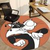 1pc Looney Tunes Office Round Area Rug, Bedroom Living Room Home Decor, Room Deco,  Offic A1016119