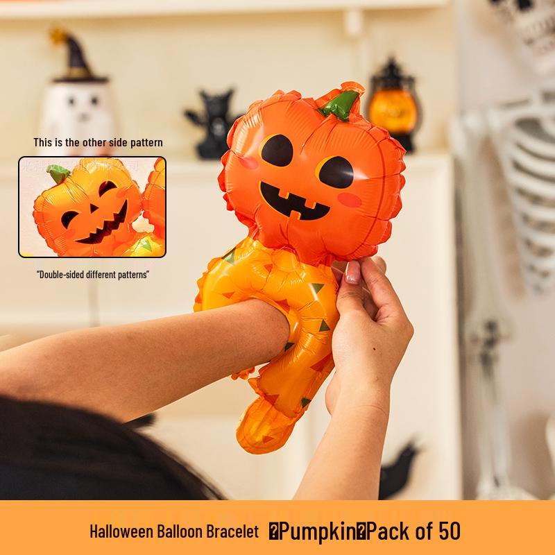Halloween Inflatable Pumpkin Lantern & Bat Armband Toy Prop for Kids