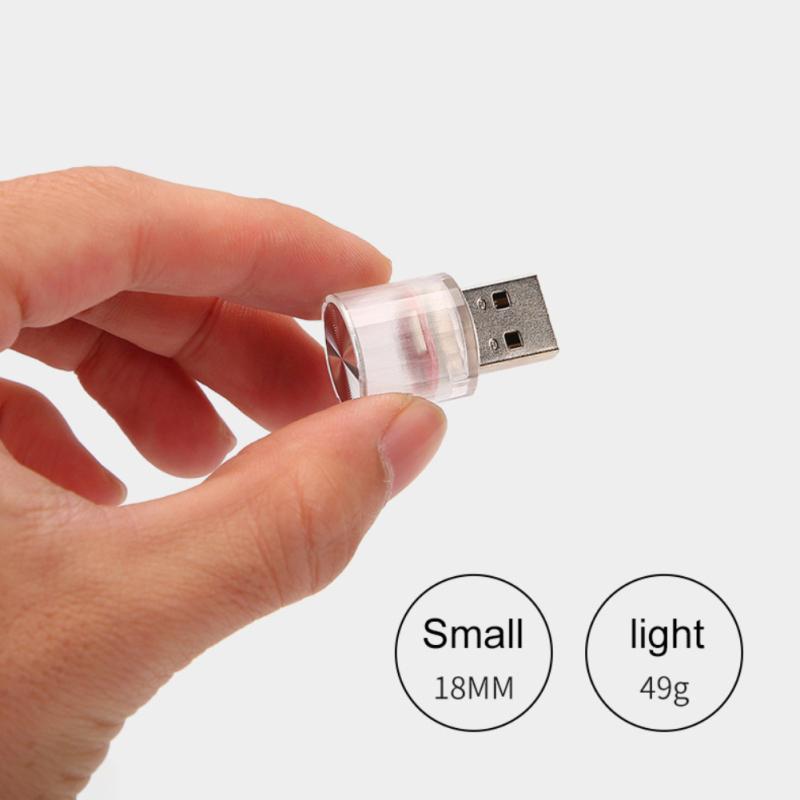 Mini LED Car Light USB Auto Interior Atmosphere Light Emergency Lighting PC Auto Colorful Light Car Decorative Lamp Accessories