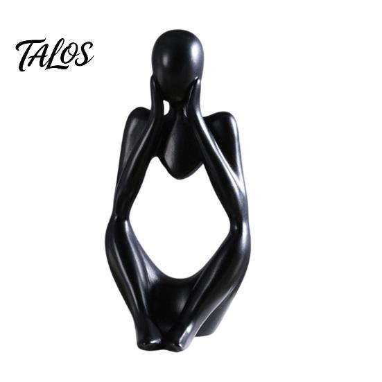 Talos Thinker Statue, Modern Abstract Art Sculpture, 3D Printed Collectible Figurine for Home Office Bookshelf Desktop Decor