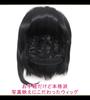CaseEden Cosplay Twin Tail with Heat Black Includes 2 Wig Nets Wig, Short, Bun, Resistant, Hair,