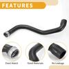 Radiator Hose No.A1645010482 Upper Coolant Water Hose Pipe for Mercedes-Benz ML350 3.5L 2006-2011 Rubber Black Good Sealing