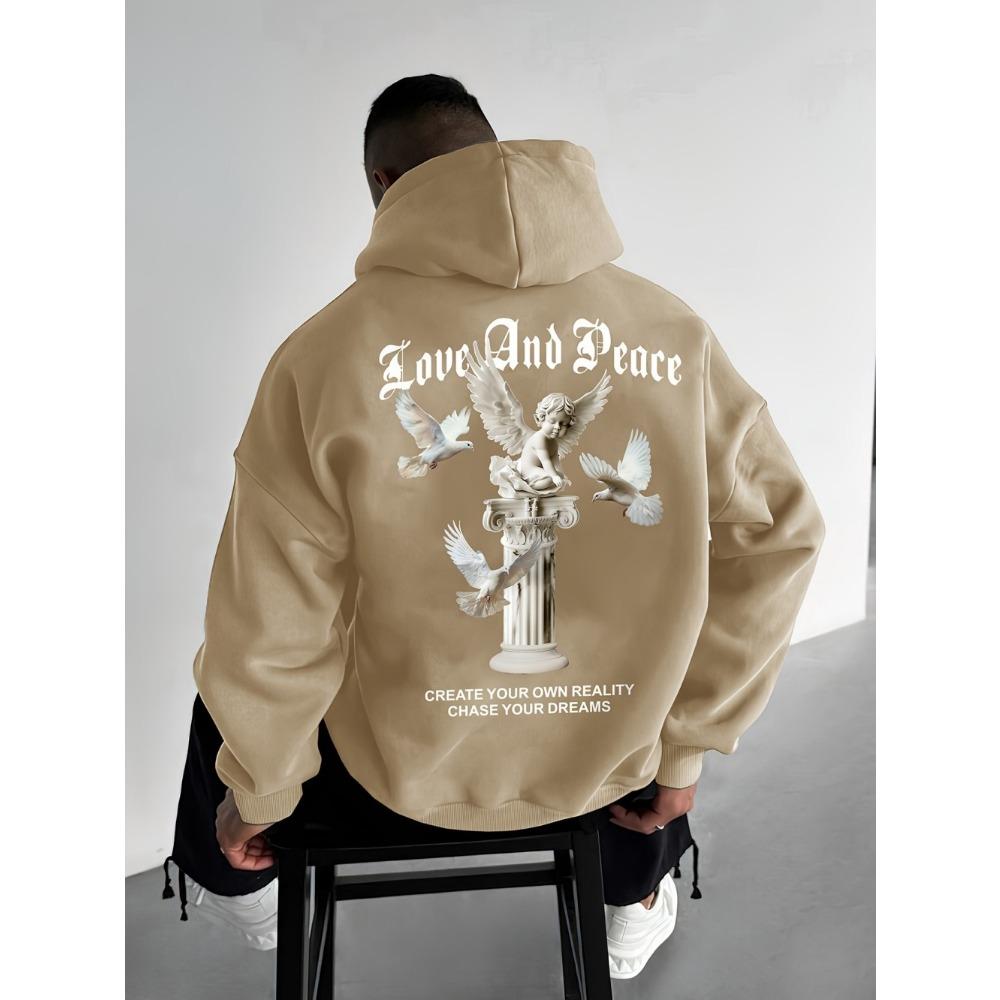 Fashion Angel Graphic Print Men's Hoodies Fashion Pullover Autumn Clothing Casual Clothes Women Tops Outdoor Street Sweatshirts