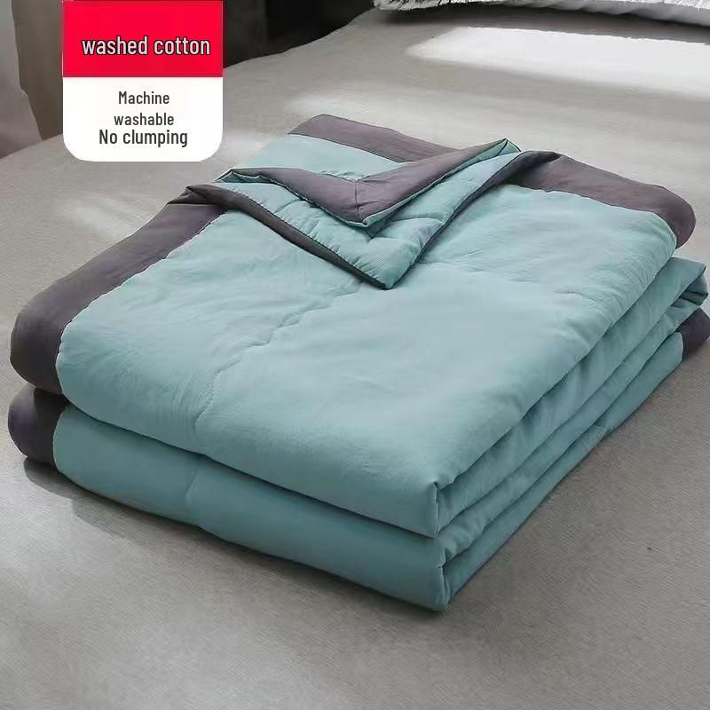 Washable Cotton Summer Quilt: Single/Double, Air Conditioning, Kids & Dorm Use 100x140cm Machine Washable [Child]