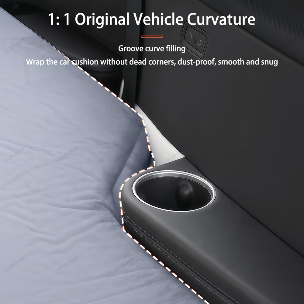For Tesla ModelYL Launch 2026 Inflatable Air Mattress Outdoor Camping Inflatable Special Suede Fabric Car Travel Bed Accessories