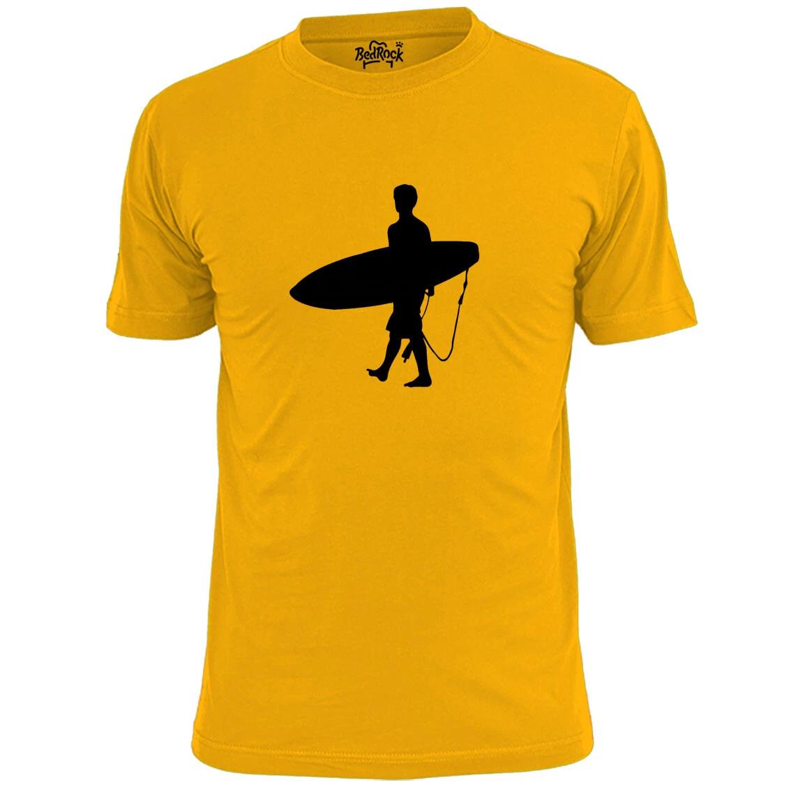 Mens Surfing Silhouette v2 T shirt Wipeout Tube Waves Surf Beach S