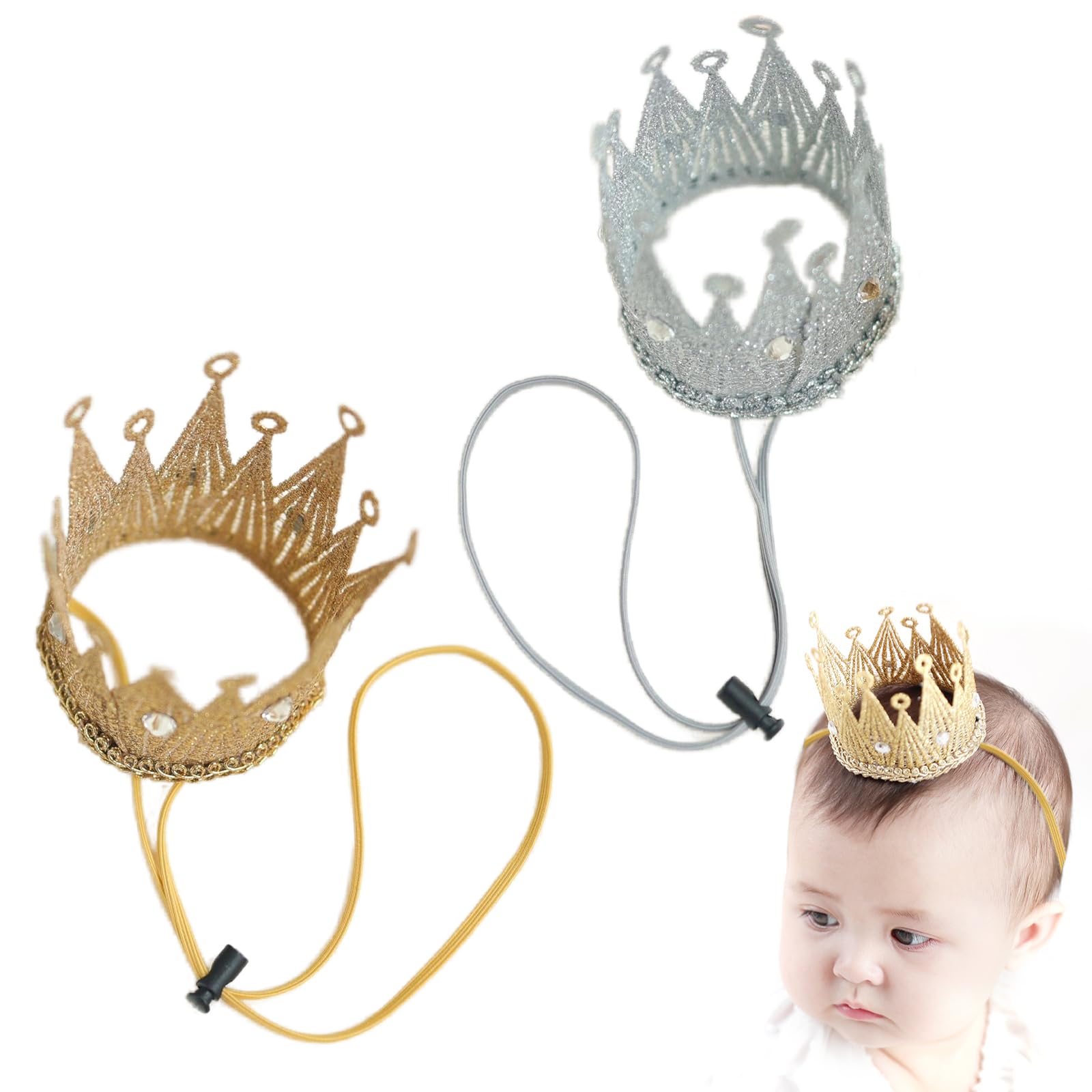 

Детская корона Детская корона для волос Милая корона Идеально для ребенка и волос [kasanidika] Повязка на голову, Украшение, Шляпа, Блестящая, Дни рождения, Вечеринки, Свадьбы, Прочее.