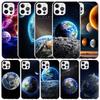 Earth Stars Space Phone Case For IPhone 16 17 Air 16E 15 14 Plus 13 Mini 12 11 Pro Max 7 8 + SE 2020 Soft TPU Back Cover 16 17 A