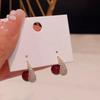18K Gold-Plated Water Drop Pearl & Zirconia Earrings - Elegant and Luxurious Design