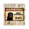 Funny Tibetan Mastiff Warning Metal Sign Home Wall Decor Poster