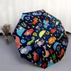 1pc Animal Alphabet Rainforest Creatures Umbrella with Plastic Handle,Suitable for All Seasons UmbrellaPT472