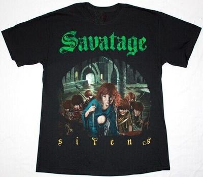 SAVATAGE SIRENS Cotton Black All Size Men Women Classic Shirt Unisex T-Shirt