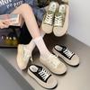 Baotou Drag Women's Lace Mesh Breathable Summer New Lightweight Thick-soled Lazy People Wear Half Slippers Muffin Shoes