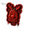 Festive Gingerbread Man Pastry Tools Christmas Mini Pie Mold, 3D Relief Embossed Hand Baking Holiday Pressed Dough Stamps Reusable DIY Press Mold for