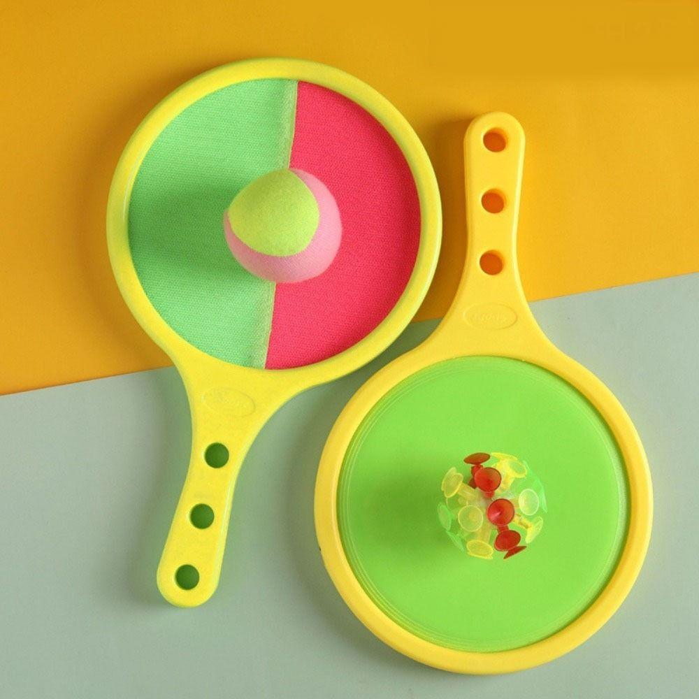 Tennis Style Suction Cup Ball Fun Design Throwing Toy Ball Toss and Catch Ball Set  Park Games