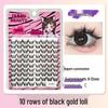 10-Row Autumn Leaf & Sunflower Faux Eyelashes - Flat, Glue-Free