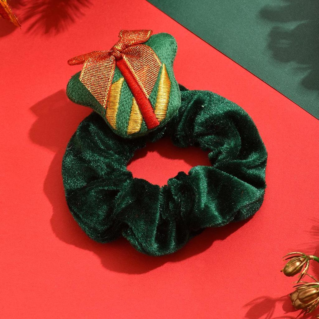 Festive Reindeer & Santa Hair Tie Set - Cute Christmas Headwear for Ponytails