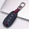 Silicone Key Cover Keychain for Ford 3 Button Flip Key, Fits Ford Focus Mondeo Fiesta Ranger Escape Transit Tourneo Everest, Shockproof Key Fob Holder