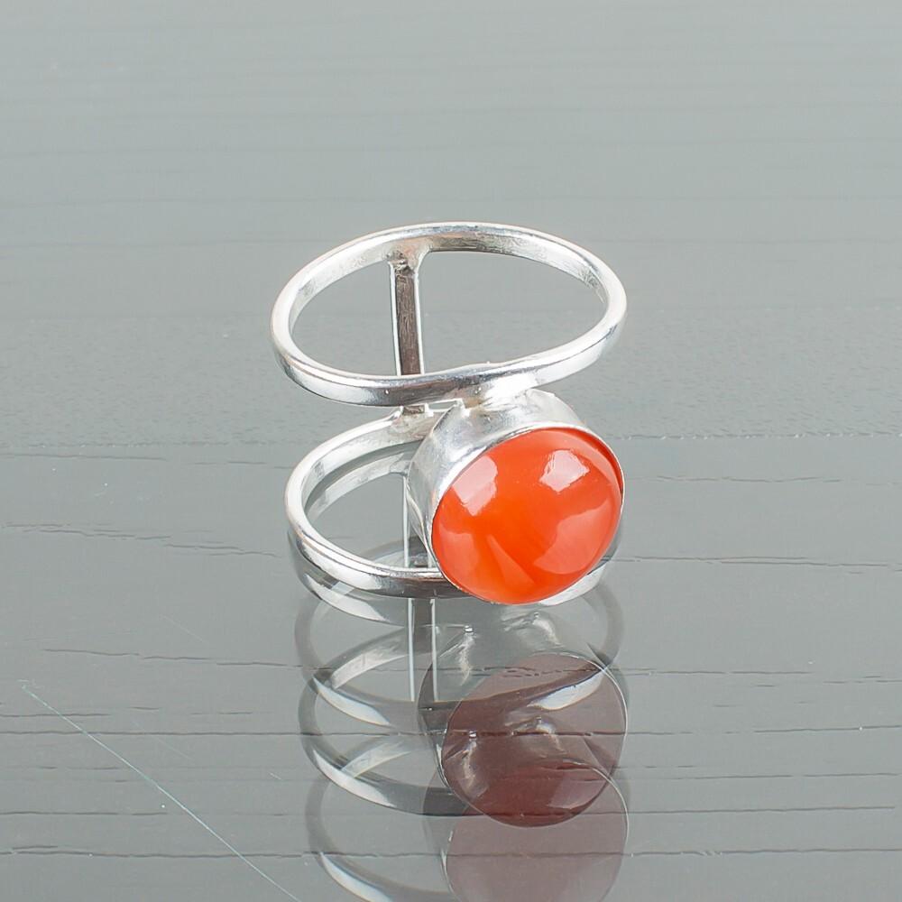 Carnelian Gemstone 925 Sterling Silver Jewelry Handmade Beautiful Ring For Women RR-13-32