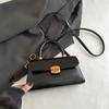 Women's bag 2025 new solid color casual commuting handbag shoulder messenger bag commuting