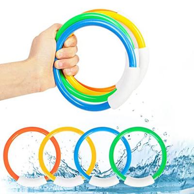 Yousheng 4 Pcs Diving Ring Toys Colorful Underwater Pool Dive Rings for Kids Underwater Training Sinking Throwing Dive Rings for Swimming Pool Parties