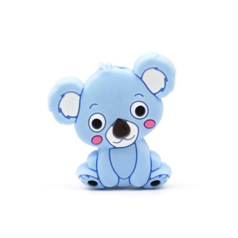 licone Bead Animal Cute Teether Teething Safe Baby Care DIY Jewelry Necklace Toy