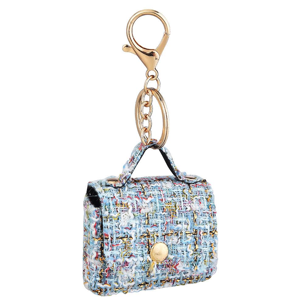 Mini Bag Keychain With Geometric Pattern For Fashionable Backpack Accessories