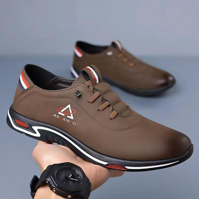 New Summer Men's Shoes Fashionable Korean Casual Shoes Low-top Lace-up Breathable and Versatile