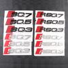 3D ABS SQ3 SQ5 SQ7 Amblemi Araba Rozeti Gövde Bagaj Çıkartması Dekorasyon Aksesuarı Audi A4 B8 B6 B9 B7 A3 8P 8V 8L A6 C7 C6 C5 Q5 için