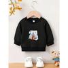 European sizes Unique And Stylish Print Pattern, Comfortable And Easy  Lightweight Sweatshirt for  Kids with a Versatile Round Neck