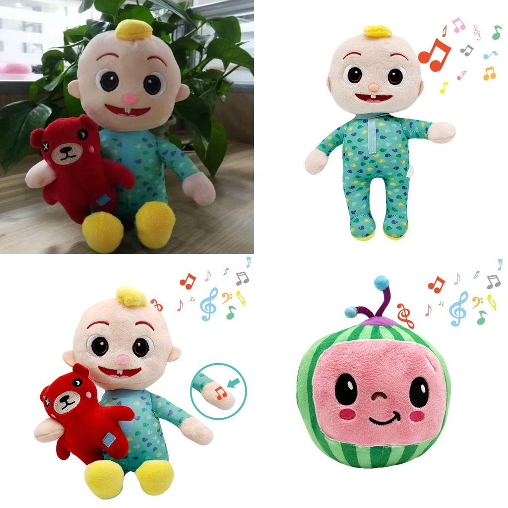 Muñeca Musical Kawaii Cocomelon Peluche de Sandía Con Canciones Melódicas Y Textura Suave Para Niños