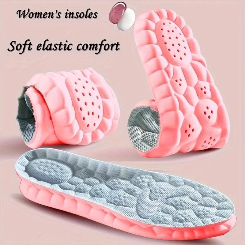 2 Pairs of High Elastic Shock-absorbing Sports Insoles Ultra-soft, Flexible, No Standing for A Long Time, Anti-sweat and Breathable, No Smelly Feet
