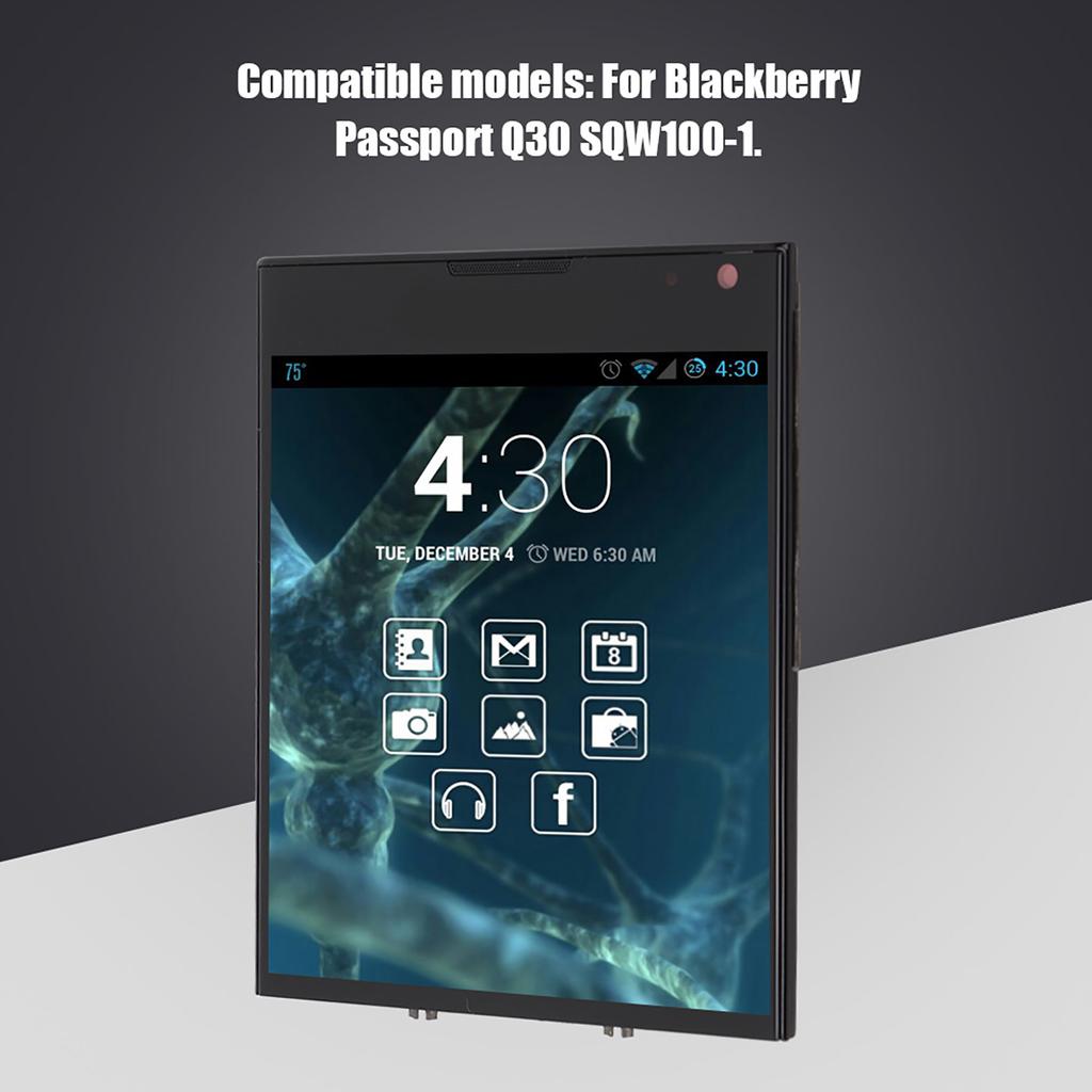 Schwarzer LCD-Touchscreen mit Werkzeugsatz zum Entfernen für Blackberry Passport Q30