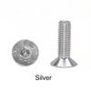 5pcs M3 M3.5 M4 M5 M6 Aluminum Allen Screws Colourful Flat Hex Socket Countersunk Head Screws Bolts Anodized 10 Colors