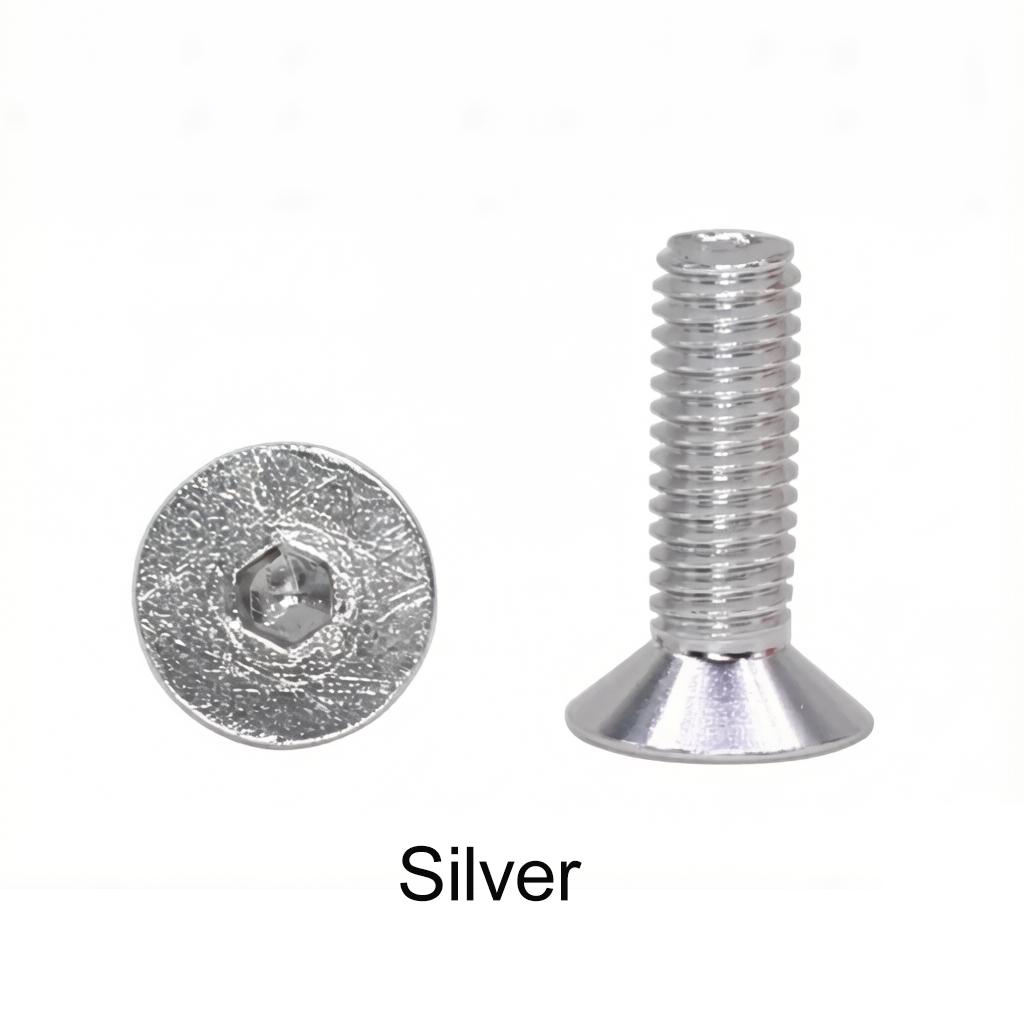 5pcs M3 M3.5 M4 M5 M6 Aluminum Allen Screws Colourful Flat Hex Socket Countersunk Head Screws Bolts Anodized 10 Colors
