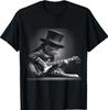 Cat Playing Guitar - Funny Rock Music Guitar Cat T-Shirt