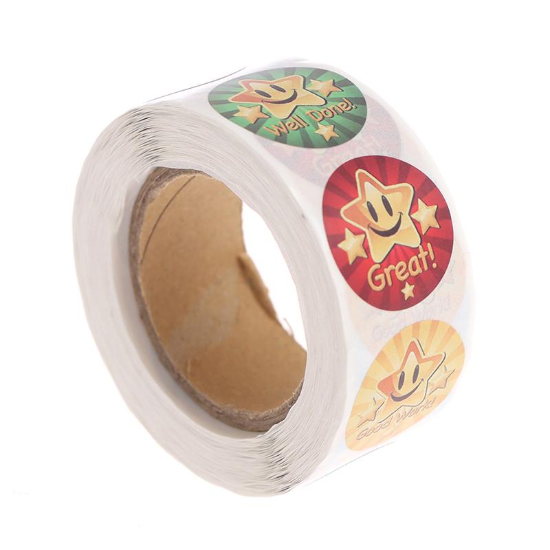 500Pcs Children Reward Stickers School Supplies Star Adhesive Seal Labels