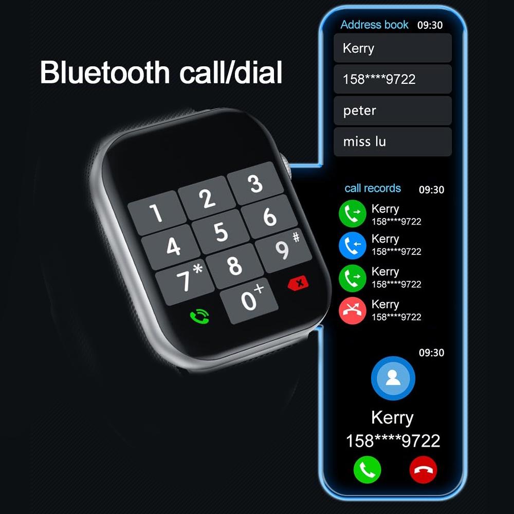 696 Hw22 Smartwatch Series 6e 1.75 Inch Full Hd Screen Bluetooth Call Diy Watchfaces Smart Watch Fitness Clock For Androis Ios