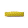 Bottega Veneta Intrecciato Woven Zip Leather Pouch Men Clutch Yellow Apricot 651854V0E512671