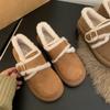 Keep Your Own Version! Thick-soled Brown Velvet Boken Shoes Spring and Summer Snow Shoes Snow Boots Cotton Shoes Women's Shoes Wear Fluffy S