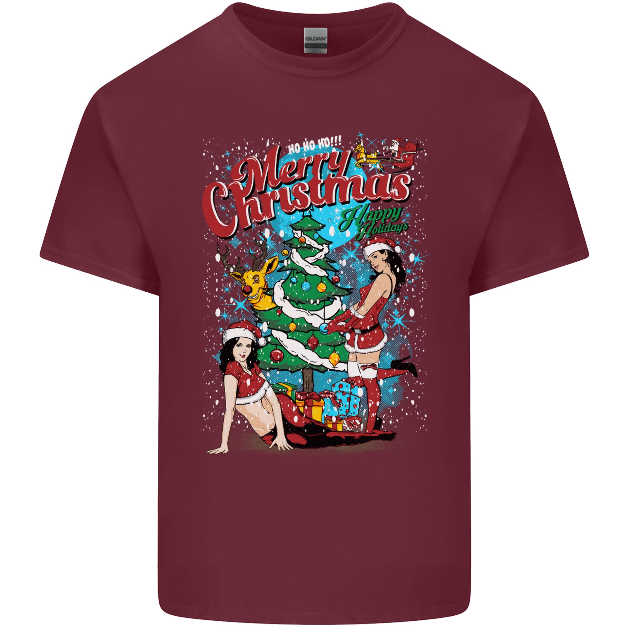 Sexy Merry Christmas Funny Christmas Unisexs Light Cotton TShirt S