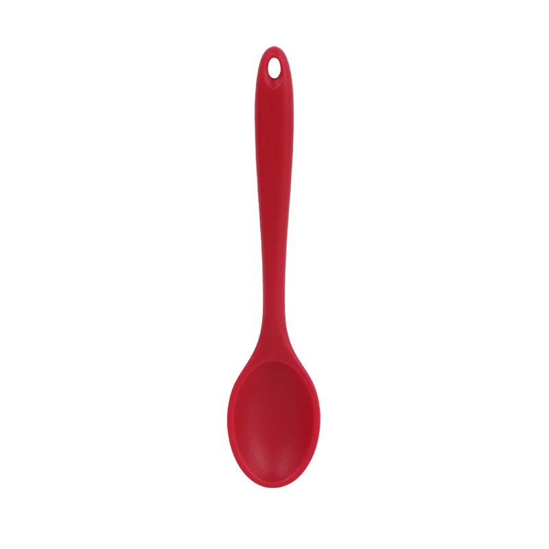 Silicone Spoon Rice Spoon Salad Mixing Spoon Small Colander Kitchen Cooking Spoon Tool Silicone Spoon Kitchen Spoon