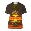 T-Shirts for Boys Casual Cartoon Fruit Pineapple Three Dimensional