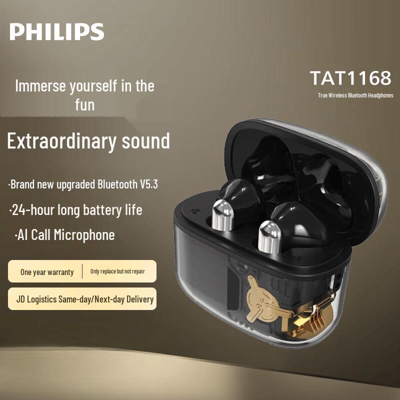 

Philips TAT1168 True Wireless Bluetooth Earbuds