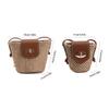 Bohemian Style Weave Shoulder Bag Mini Crossbody Bag Casual Woven Bags for Women  Makeup Bag